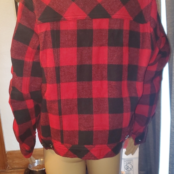 NWT - Torrid brand - Size Large, Red Buffalo Plaid jacket. - Picture 2 of 9